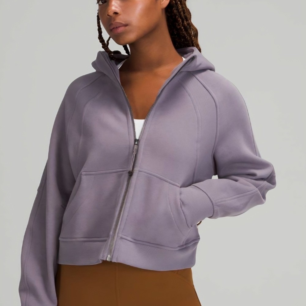 Lululemon Scuba Oversized Full Zip Hoodie Dusky Lavender Purple XS/S
